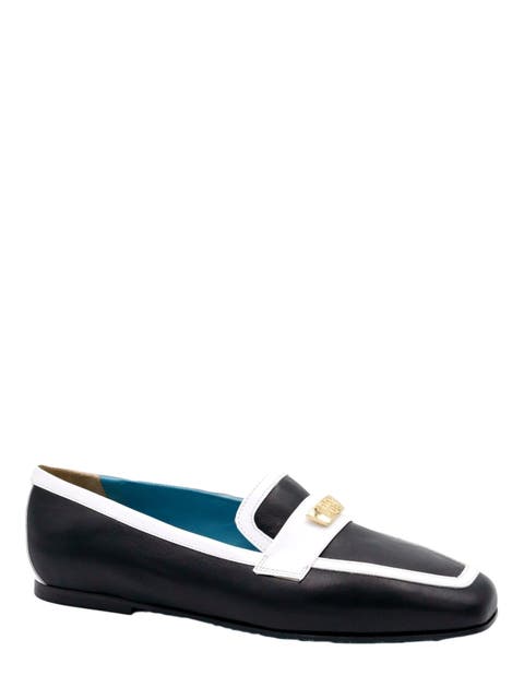 Briseide Flat Loafer with Logo Bit