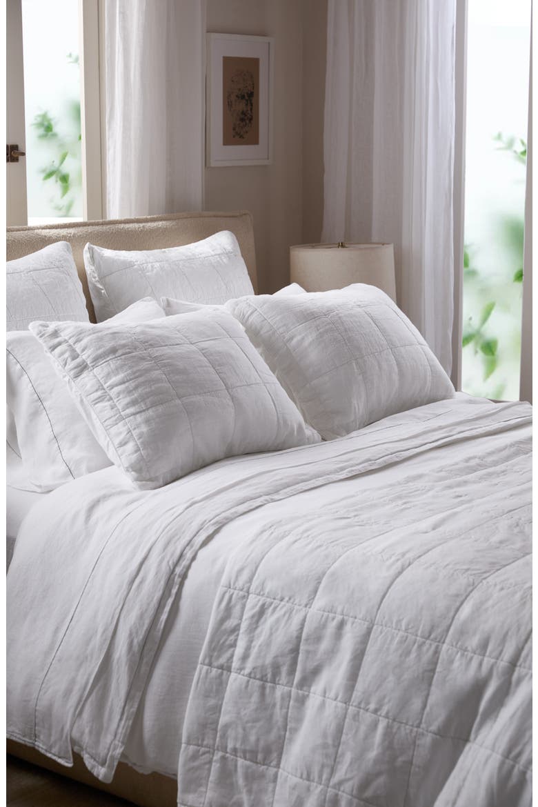Linen Box Quilt, Alternate, color, WHITE