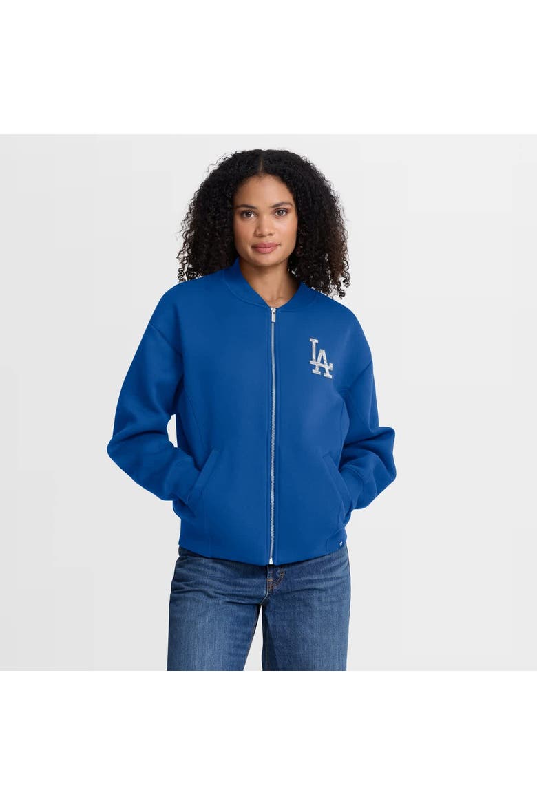 Women's Fanatics Royal Los Angeles Dodgers Oversized Rage Against Full-Zip Jacket, Alternate, color, Royal