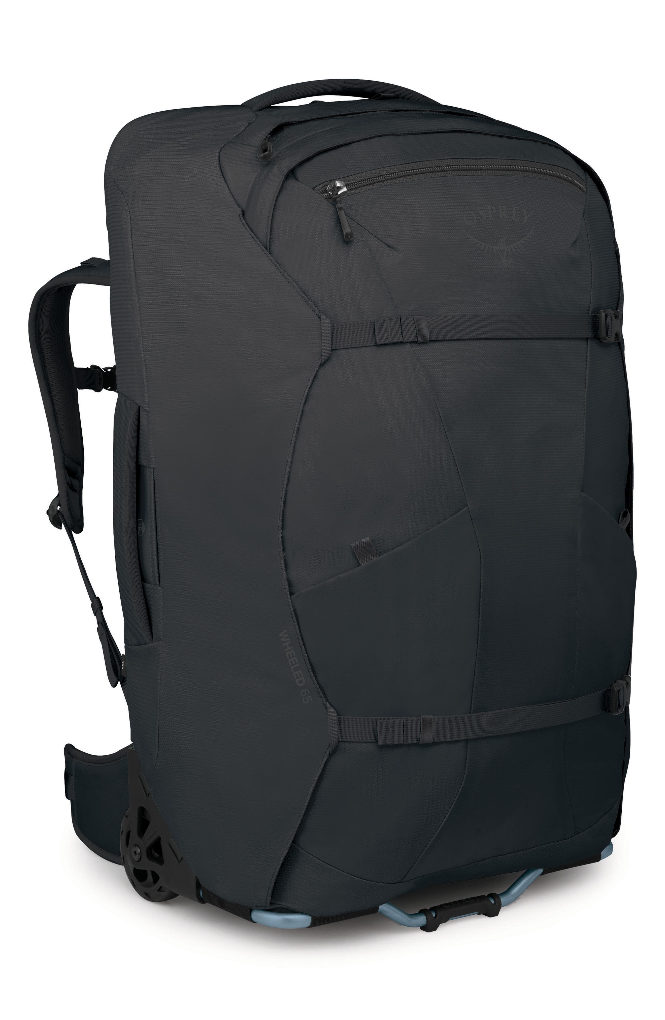 Osprey Farpoint<sup>™</sup> Fairview<sup>®</sup> 65-Liter Wheeled Travel Backpack, Alternate, color, Black