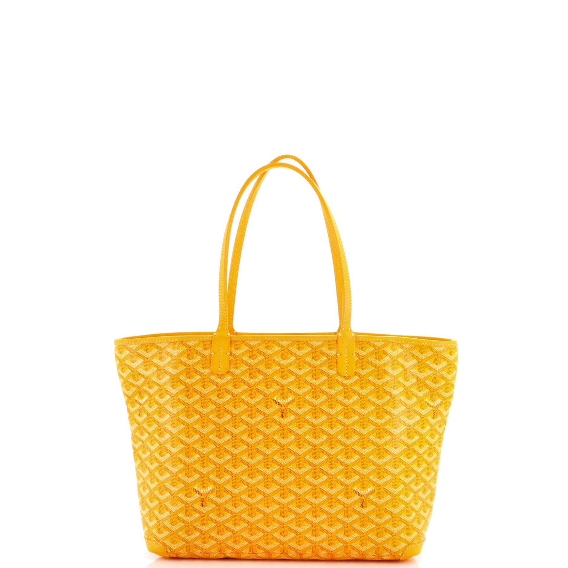 Pre-Owned Goyard Artois Tote Coated Canvas PM, Alternate, color, Yellow