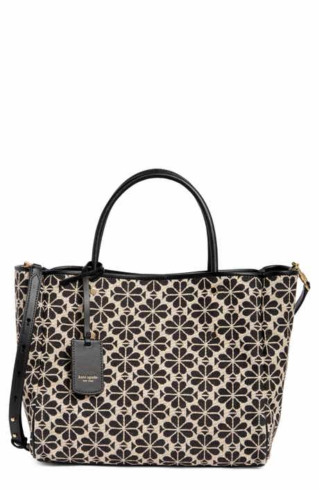spade flower jacquard tote