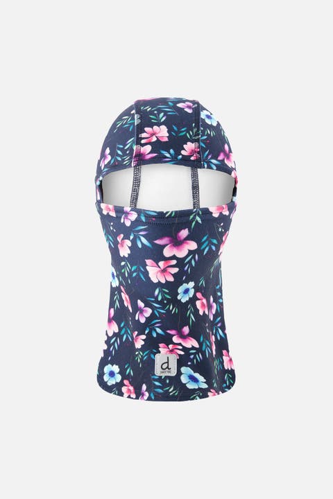 Brushed Jersey Floral Reflective Stretch Balaclava