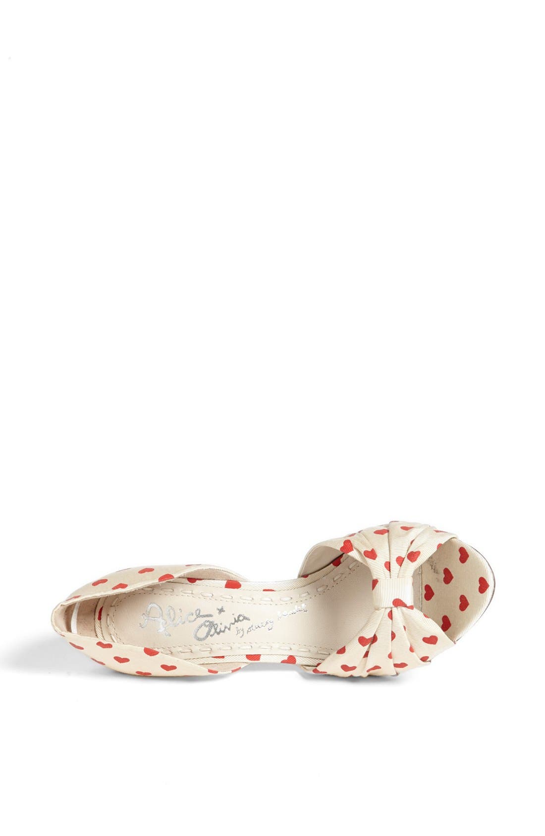 'Gigi' Pump, Alternate, color, CREAM/ RED