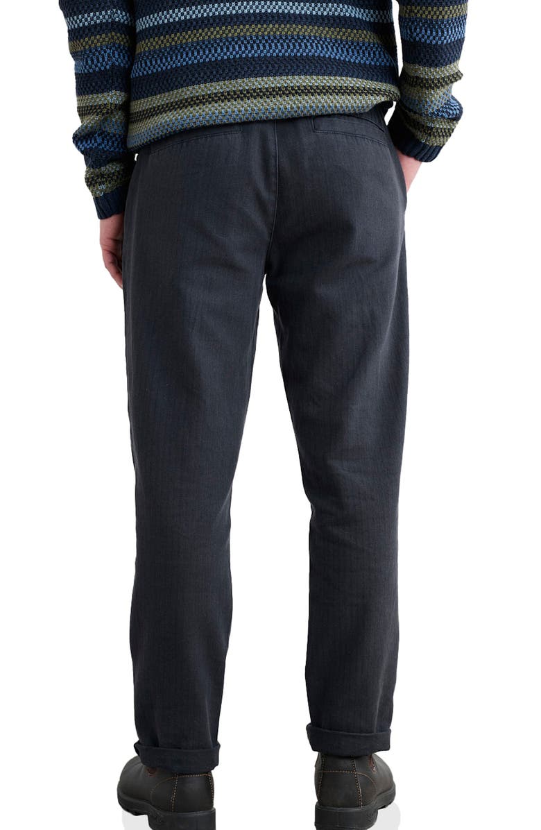 Seasalt Cornwall Helmsman Pleated Tapered Linen & Organic Cotton Pants, Alternate, color, Inkwell