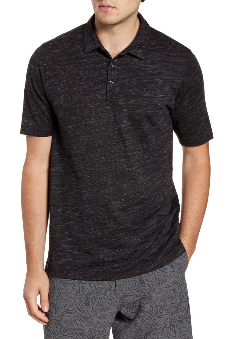 Flying Tortilla Regular Fit Performance Polo, Main, color, BLACK