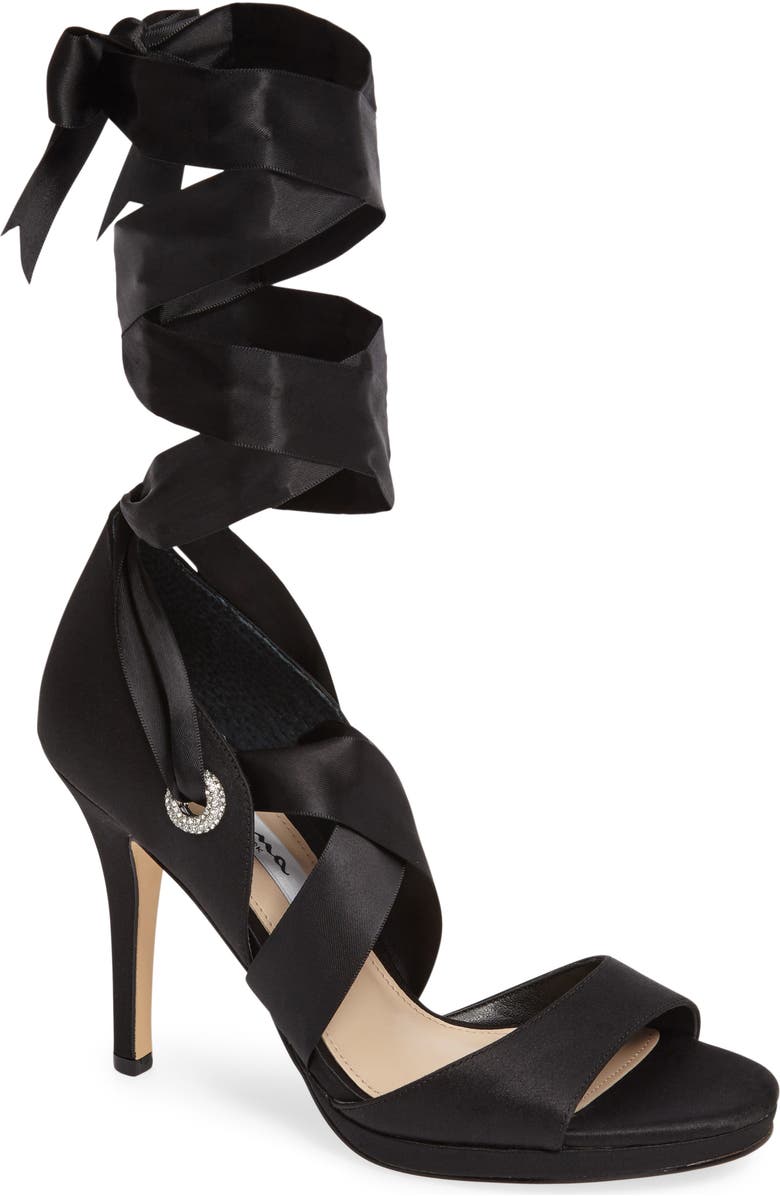 Nina Ramira Ankle Tie Sandal, Main, color,