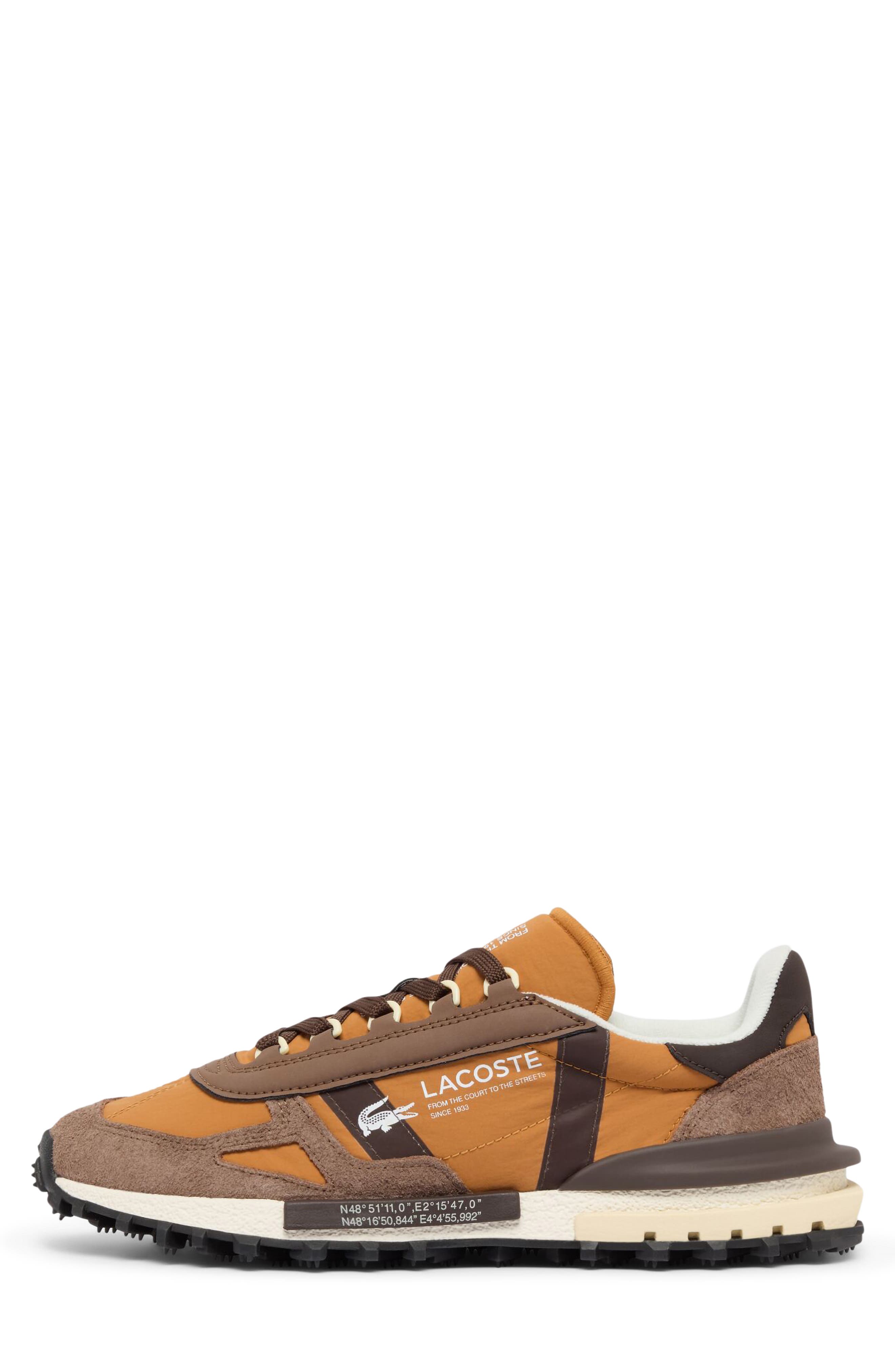 Elite Active 2264 Leather Sneaker, Alternate, color, TAN/ BLACK