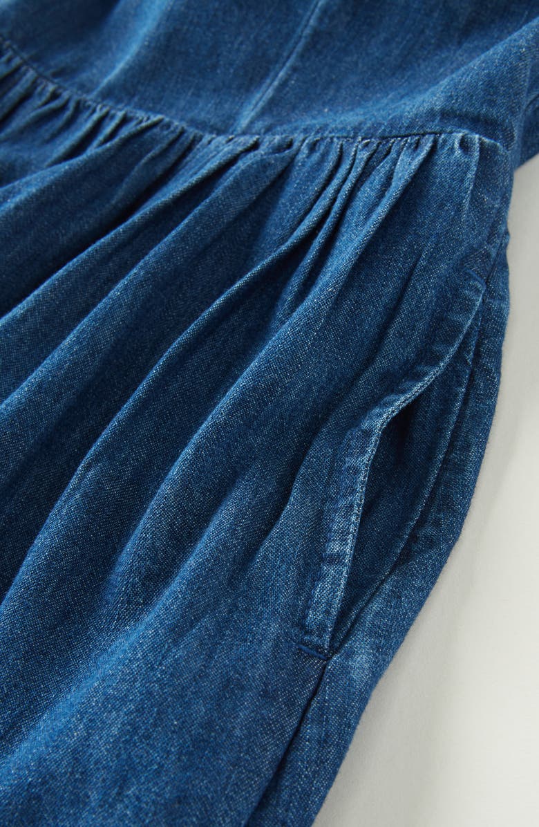 Nordstrom Kids' Bow Back Chambray Dress, Alternate, color, 