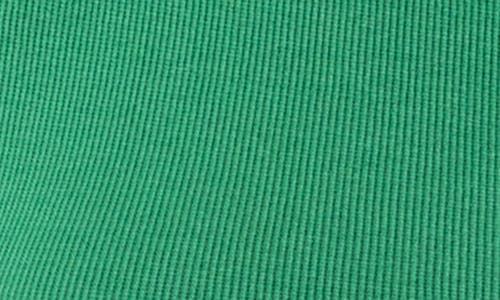 Fila X Hailey Stretch Cotton Rib Baby Tee In Green