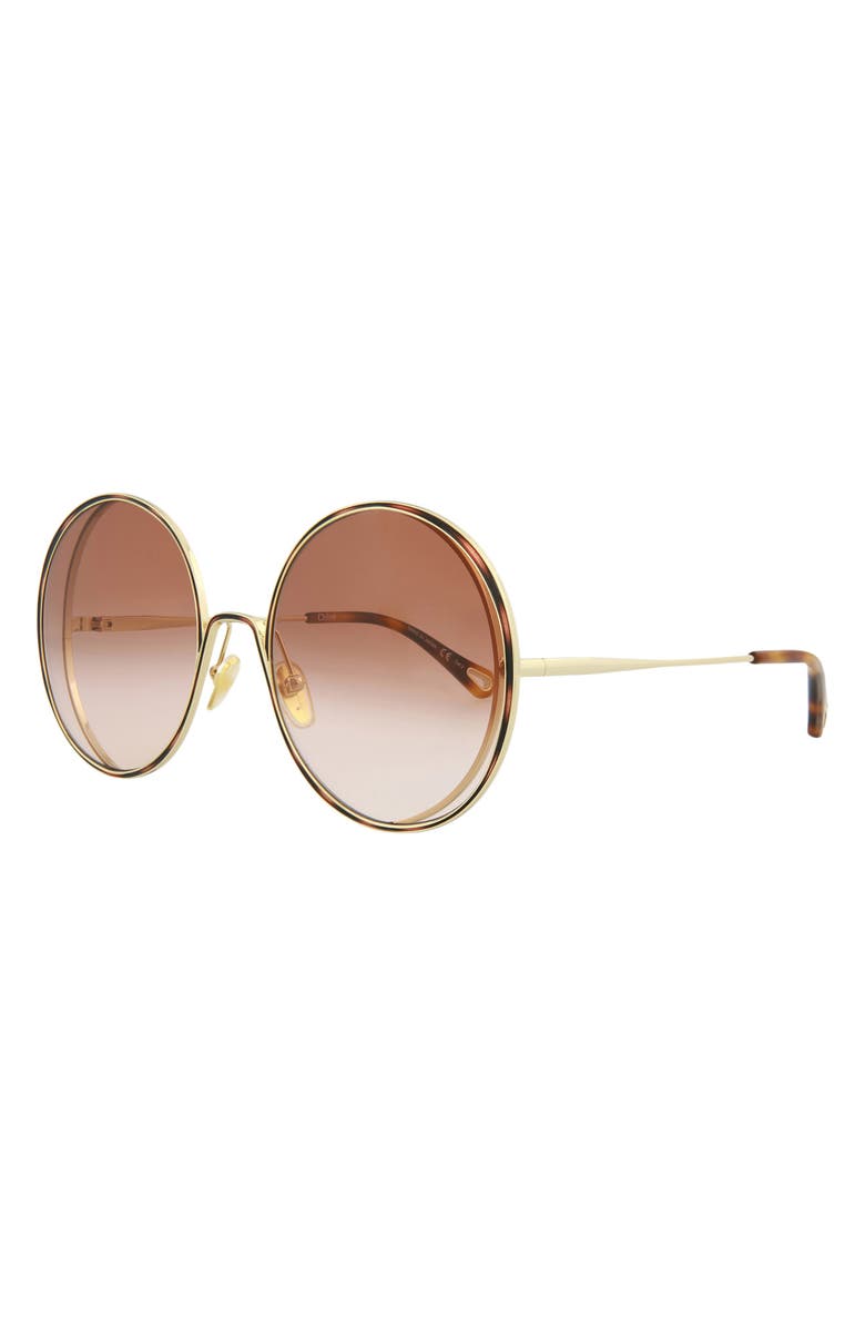 Chloé Novelty 61mm Round Sunglasses, Alternate, color,