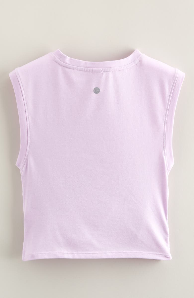 Zella Girl Kids' Twist Front T-Shirt, Alternate, color, Purple Sugar