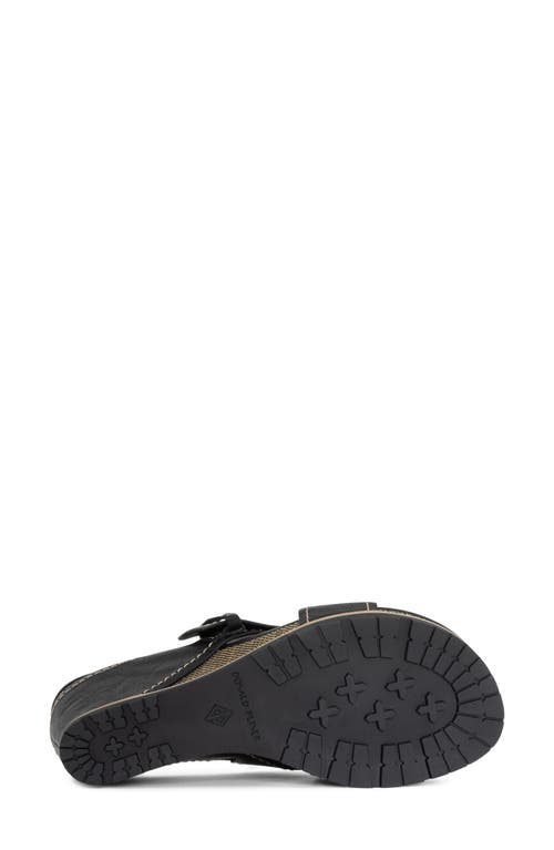 Donald Pliner Platform Wedge Sandal In Black