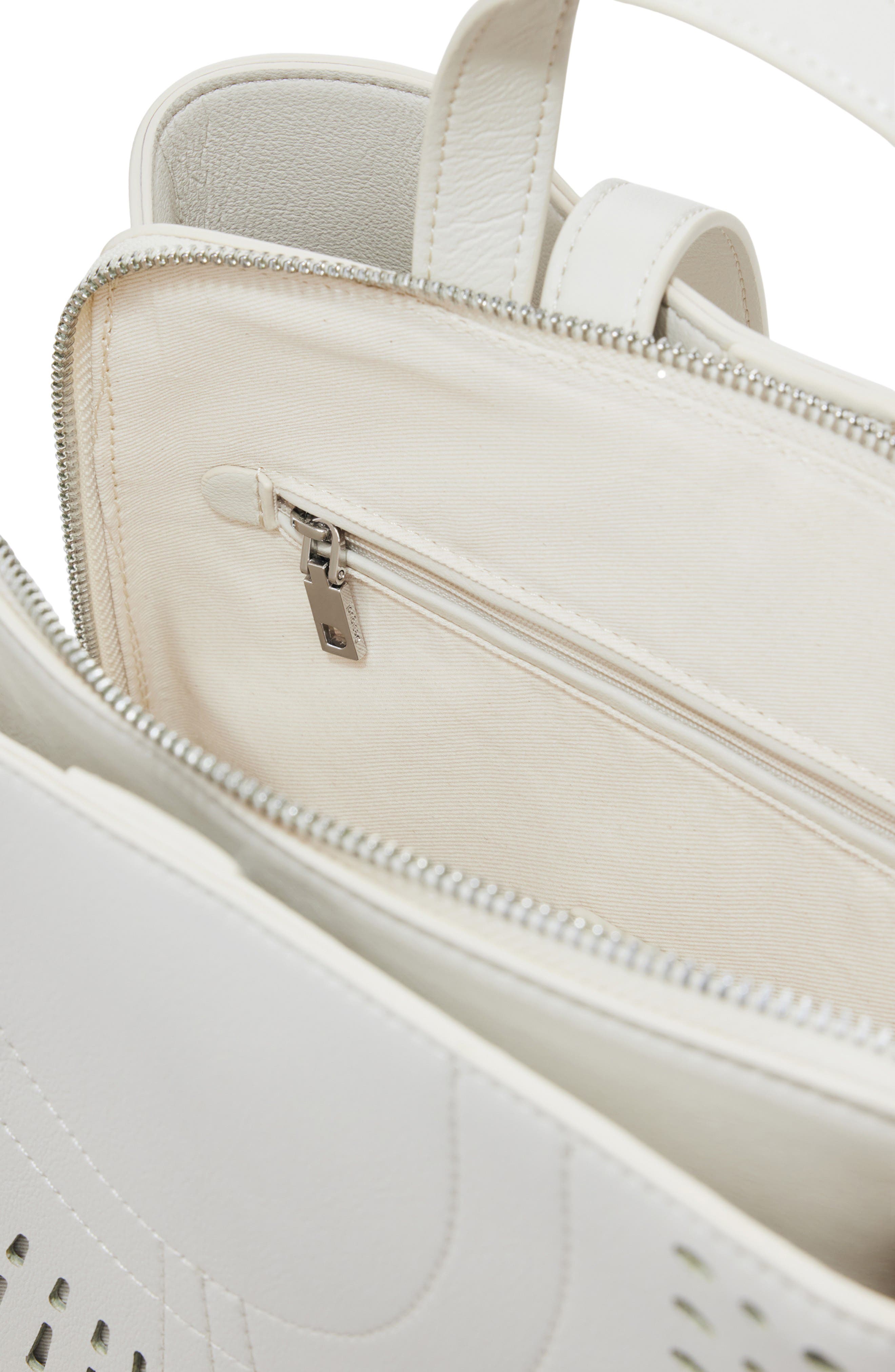 Desigual Medium Faux Leather Backpack, Alternate, color, Light Beige