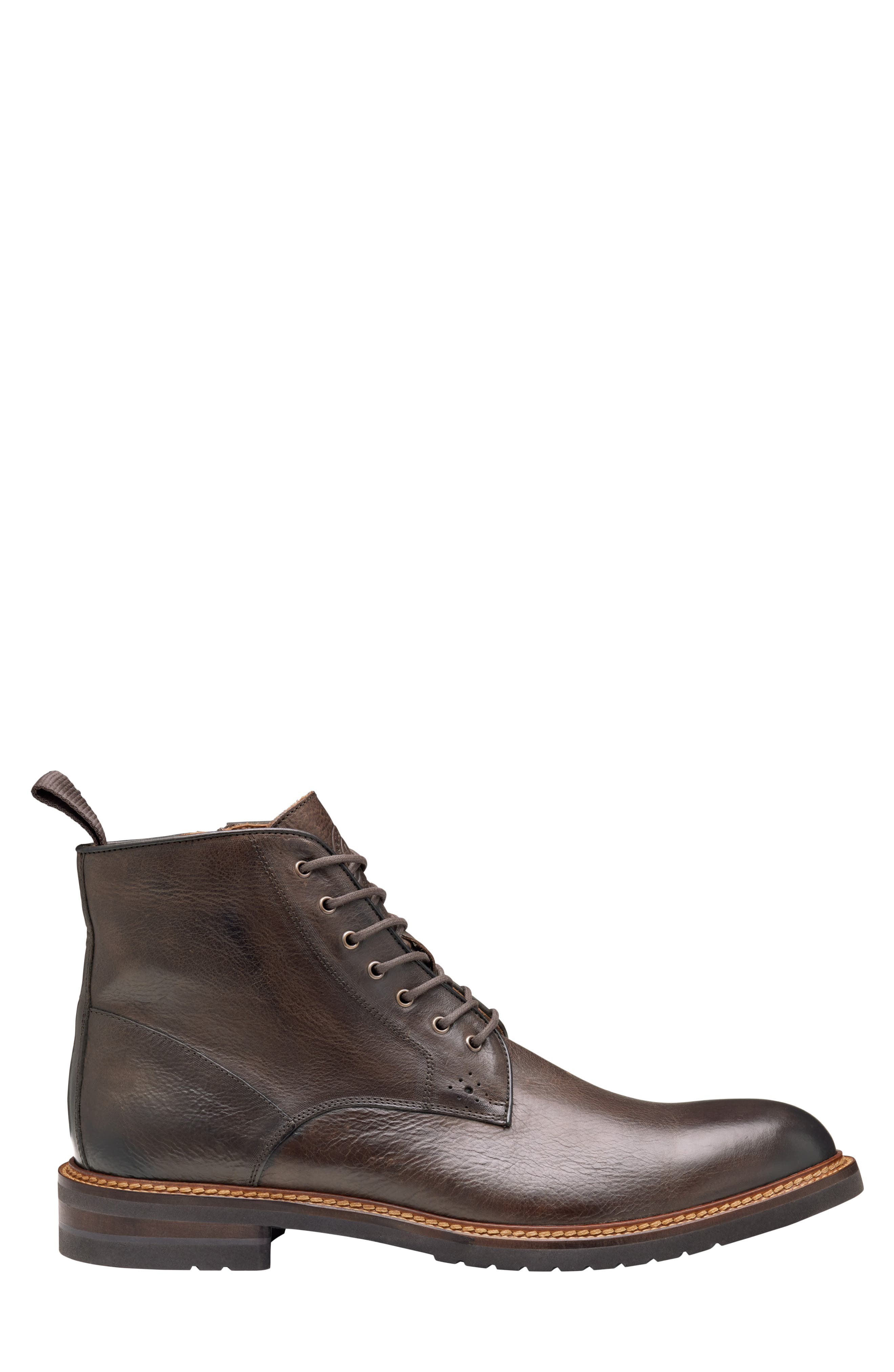 Hartford Plain Toe Boot, Alternate, color, DARK BROWN ITALIAN CALFSKIN