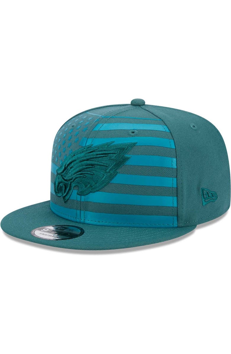 New Era Men's New Era Midnight Green Philadelphia Eagles Independent 9FIFTY Snapback Hat, Main, color, Green