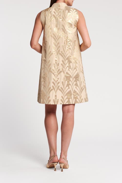 Frances Valentine Tabitha Mini Dress In Gold