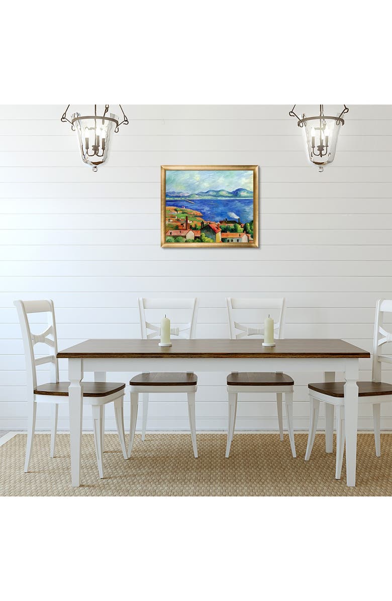 OVERSTOCK ART The Gulf Of Marseilles - Framed Oil Reproduction of an Original Painting By Paul Cezanne, Alternate, color, 