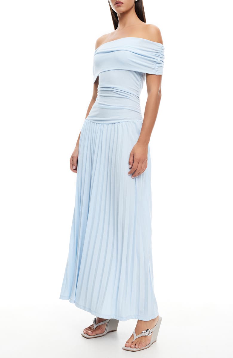 LIONESS Field of Dreams Maxi Dress, Alternate, color, Soft Blue