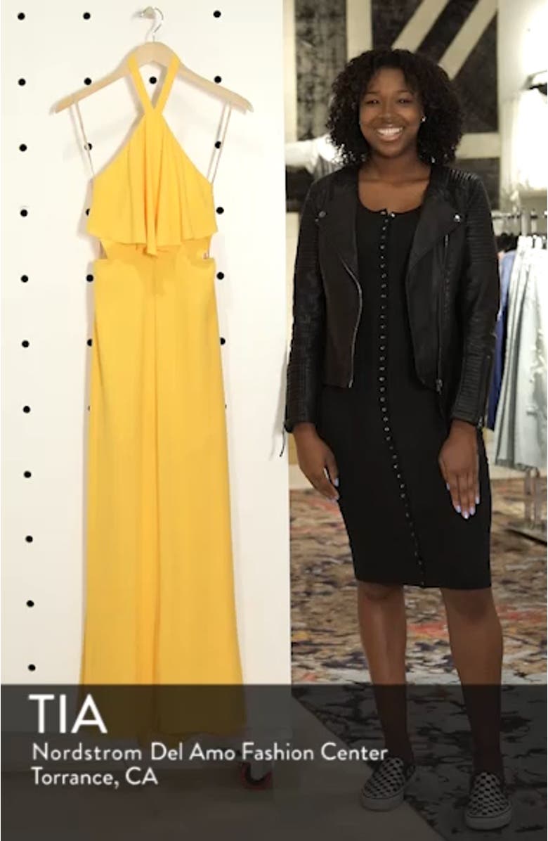 Beach Club Afternoons Halter Maxi Dress, sales video thumbnail