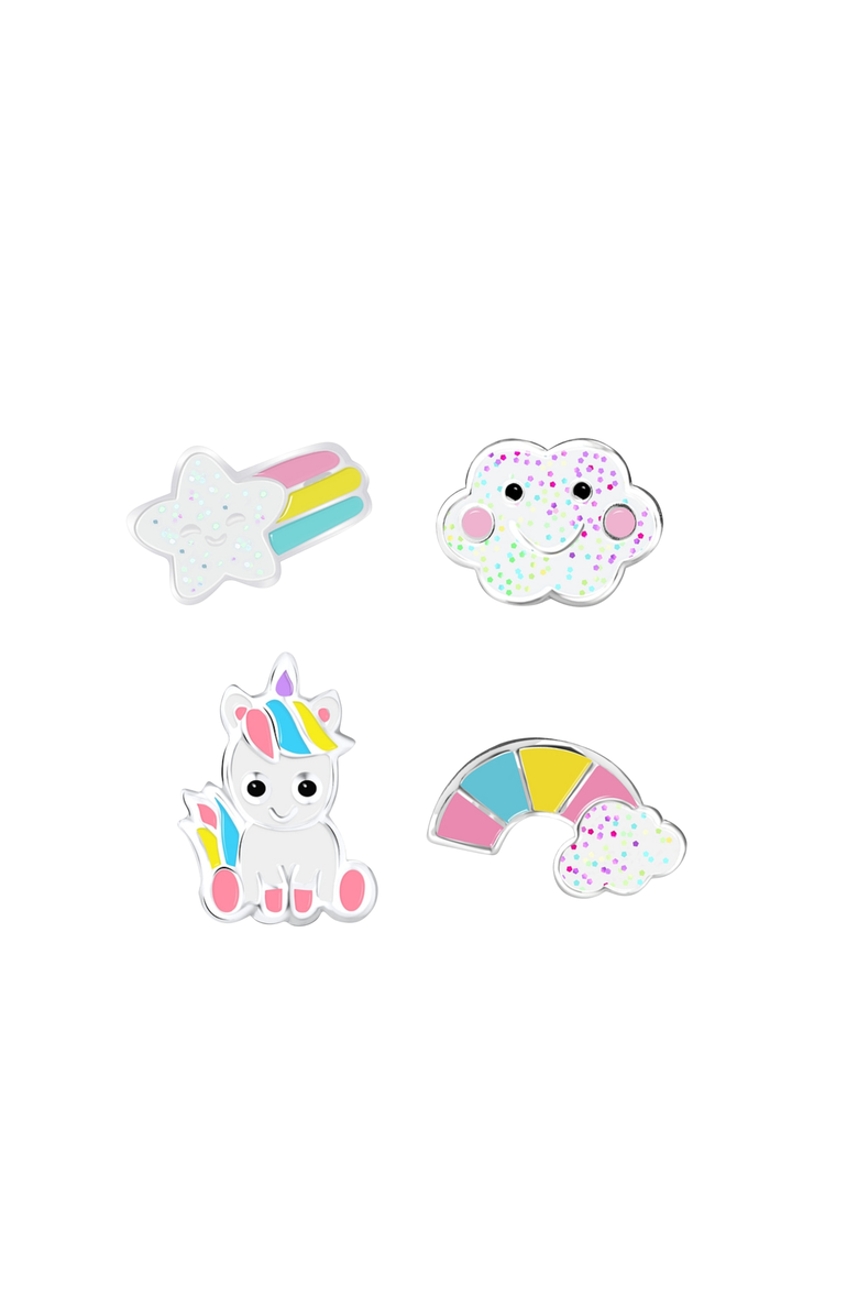 Little Miss Zoe Kids Magical Unicorn Earrings Gift Set, Alternate, color,