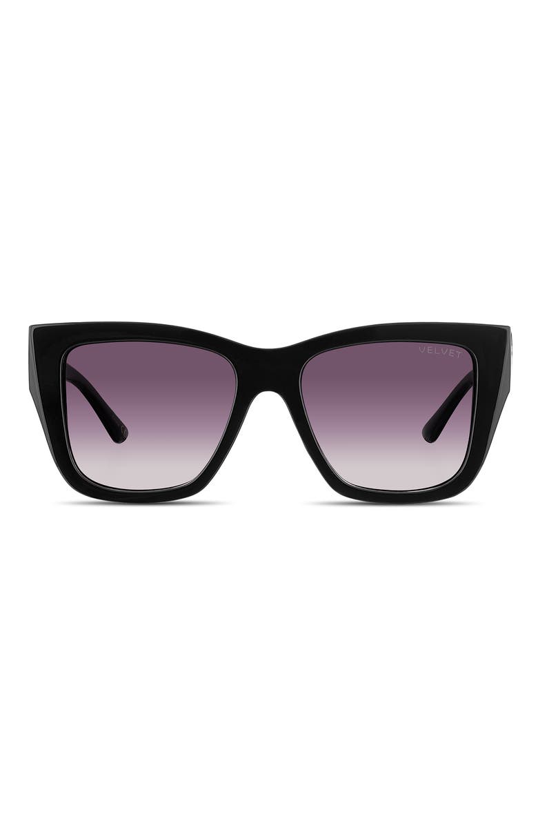 Velvet Eyewear Marsha Sunglasses, Main, color, Black