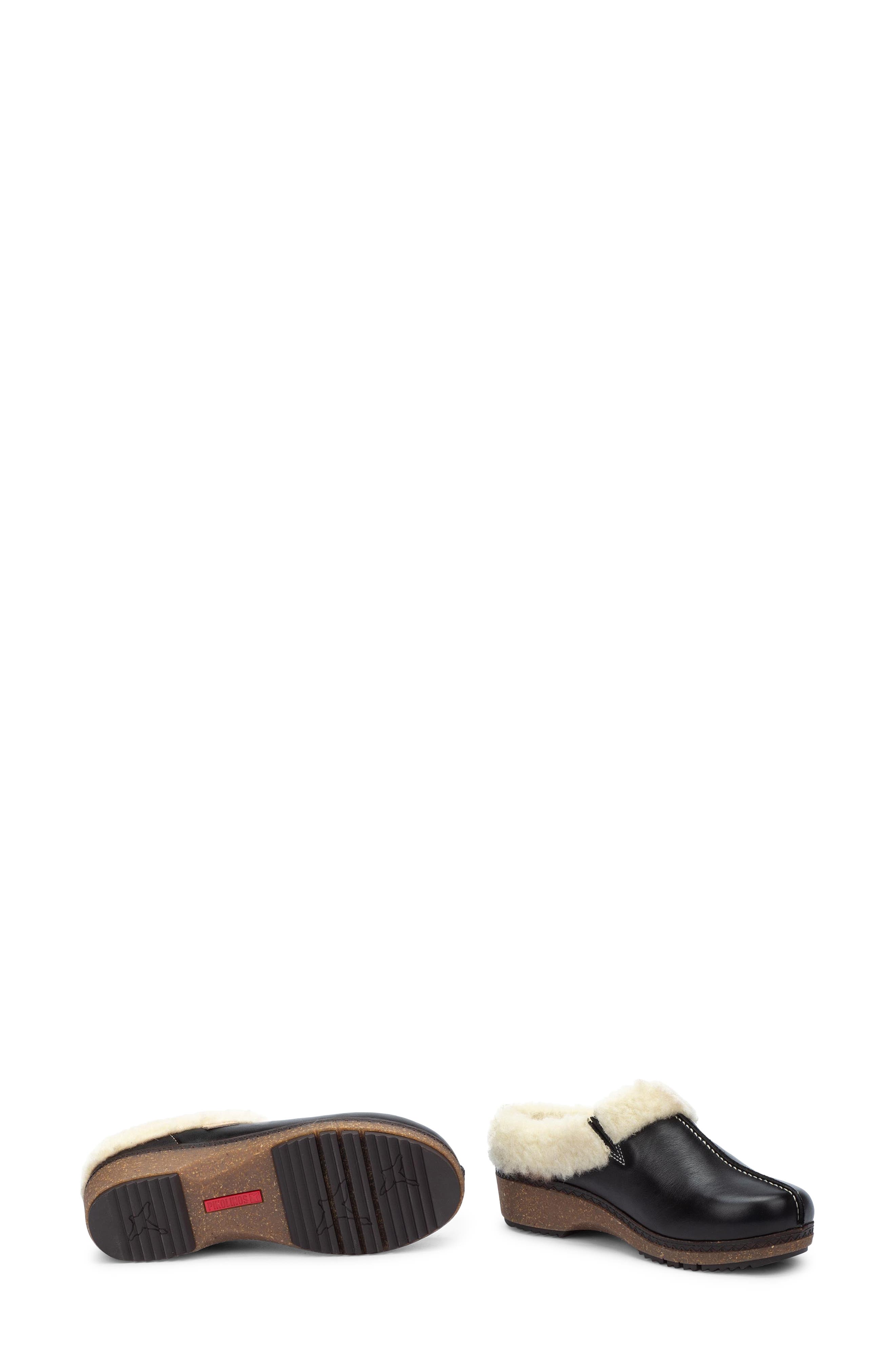 PIKOLINOS Granada W0W Faux Shearling Clog, Alternate, color, 