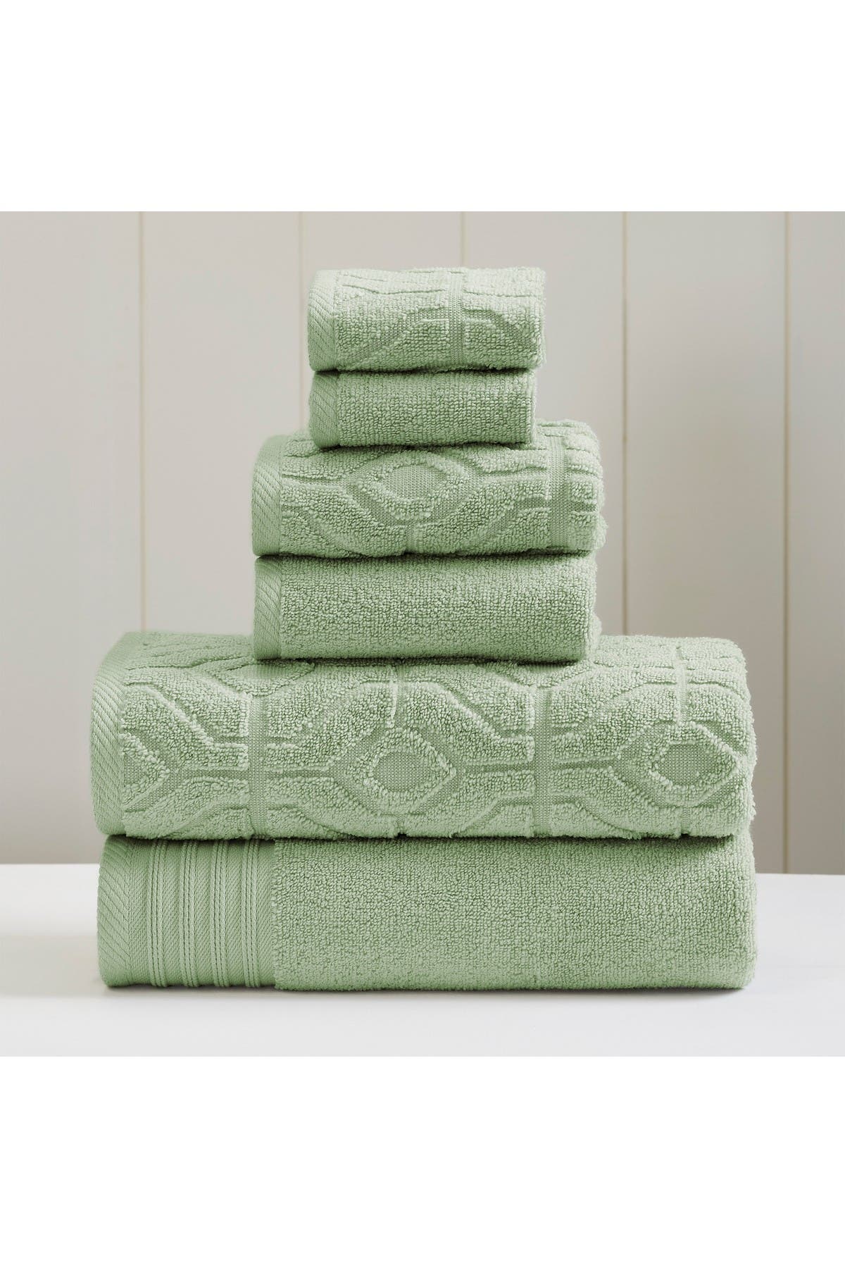 Modern Threads Soft Rib Quick Dry 6-Piece Towel Set