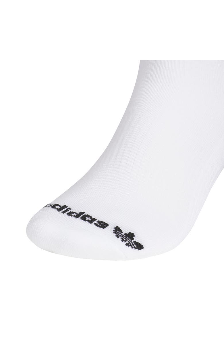 adidas Assorted 3-Pack Performance High Quarter Crew Socks, Alternate, color, White
