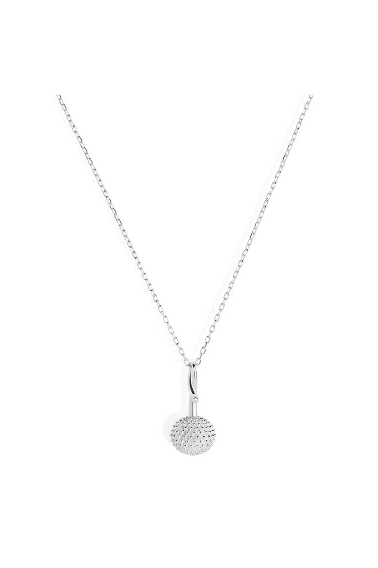 Pom Pom Pendant Necklace, Main, color, Sterling Silver
