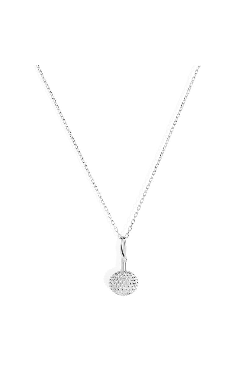Toolally Pom Pom Pendant Necklace, Main, color, Sterling Silver