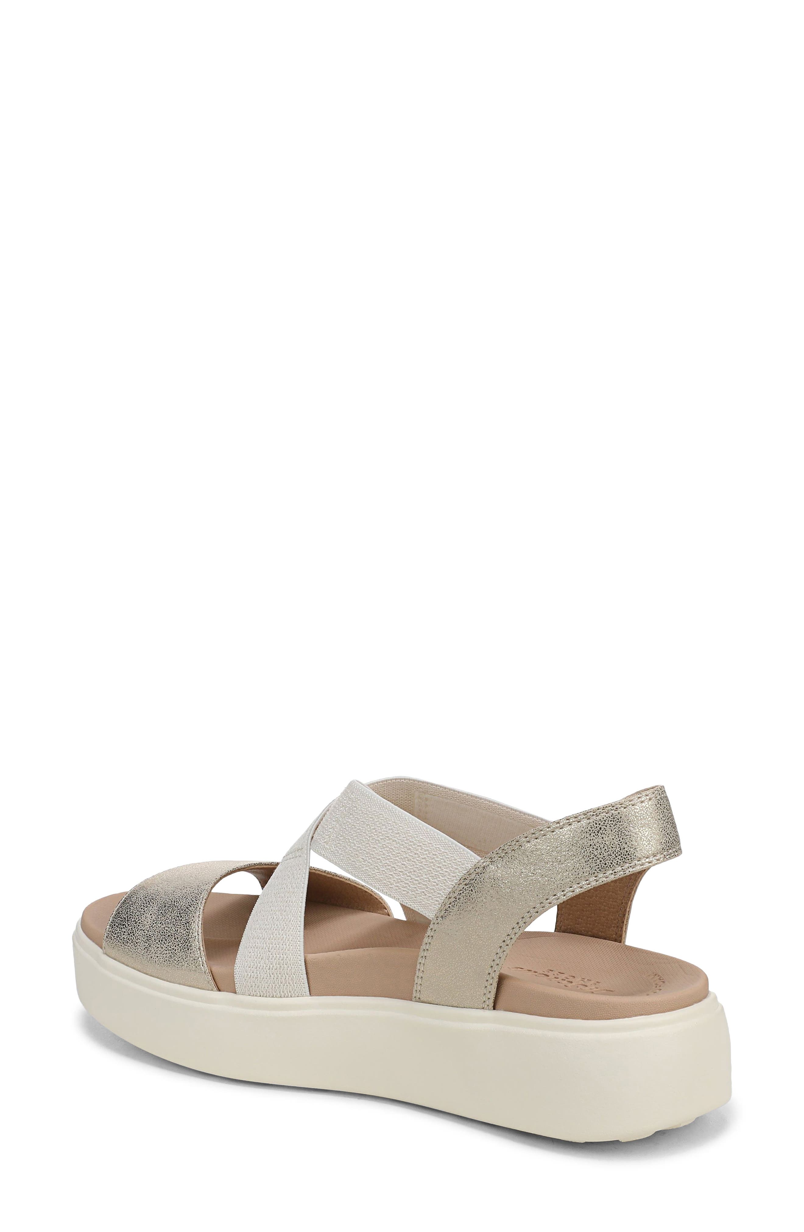 Madicldease Slingback Platform Wedge Sandal, Alternate, color, GOLD