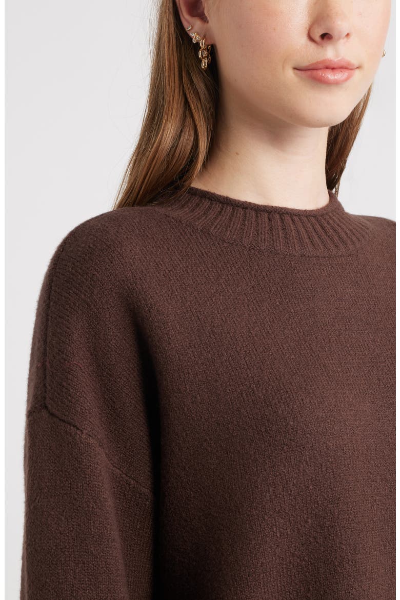 Everyday Easy Cotton Blend Sweater, Alternate, color, BROWN COFFEE