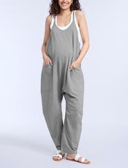 MOTHERHOOD MATERNITY Sleeveless Relaxed Fit Maternity Jumpsuit