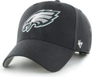 '47 Men's '47 Black Philadelphia Eagles MVP Adjustable Hat