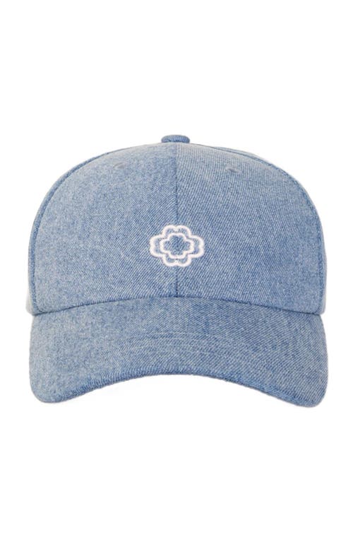 Shop Maje Denim Cap In Blue Jean