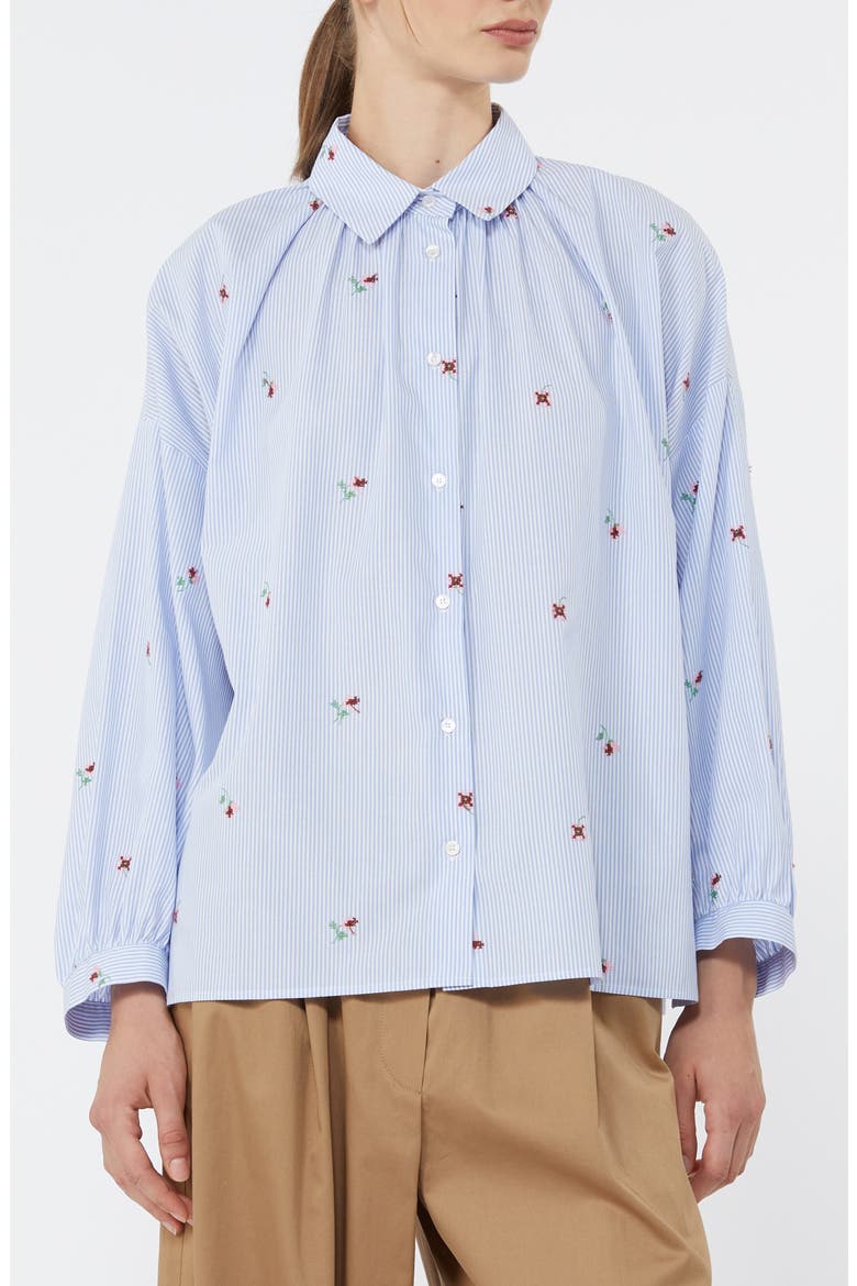Embroidered Shirt, Main, color, LIGHT BLUE