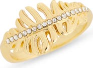 Covet CZ Feather Ring