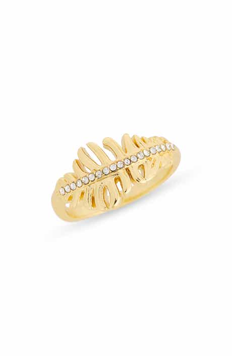 CZ Feather Ring