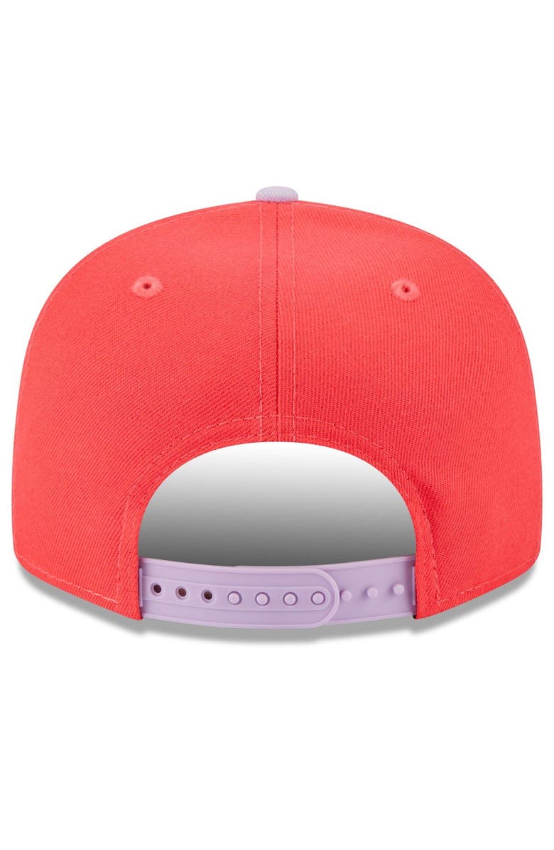 New Era Men's New Era Red/Purple Pittsburgh Pirates Spring Basic Two-Tone 9FIFTY Snapback Hat, Alternate, color, Red