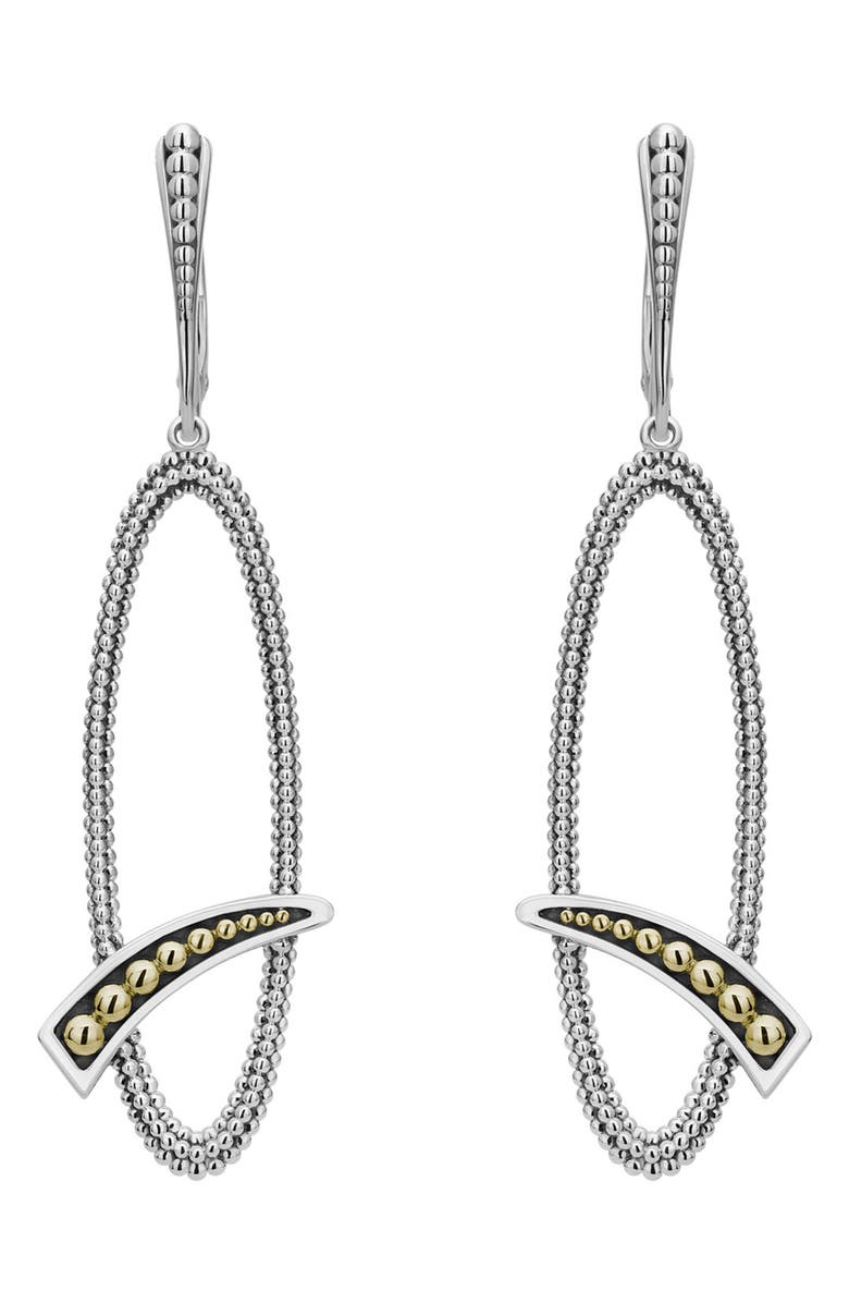 LAGOS Signature Caviar Oval Drop Earrings, Main, color, 