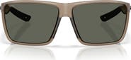 Costa Del Mar Rincon II 64mm Polarized Oversize Rectangular Sunglasses