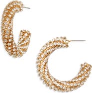 Tasha Crystal Hoop Earrings