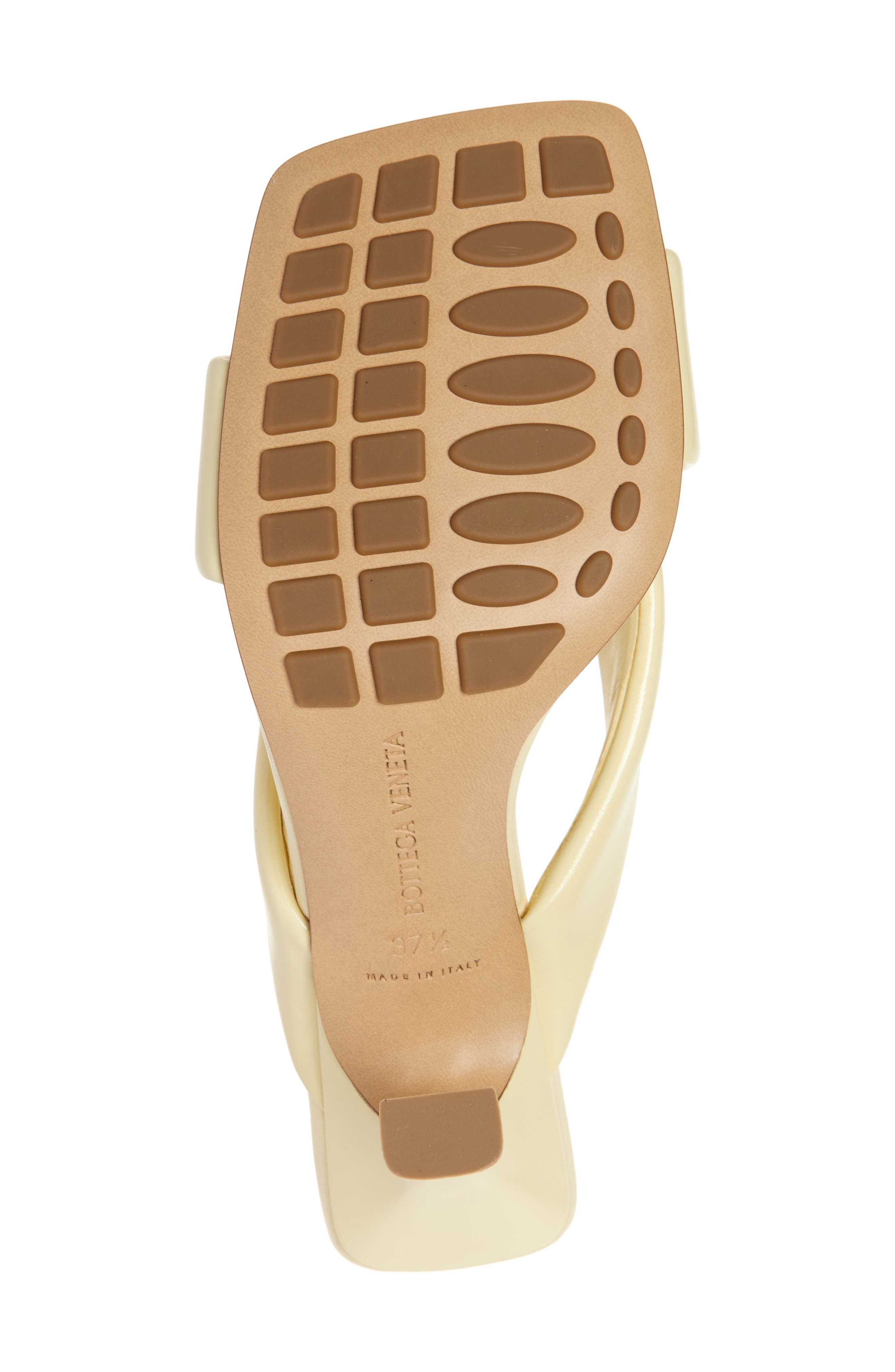 Bottega Veneta Riva Crossover Strap Sandal, Alternate, color, Camomile