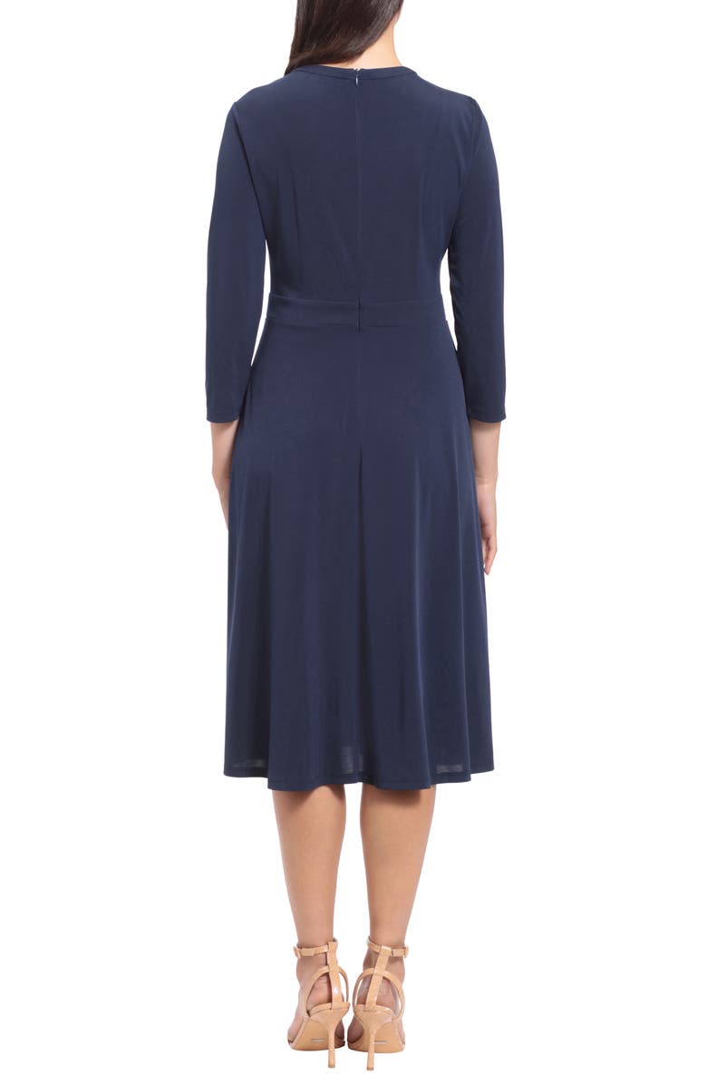 London Times Multi Keyhole Midi Dress, Alternate, color, 