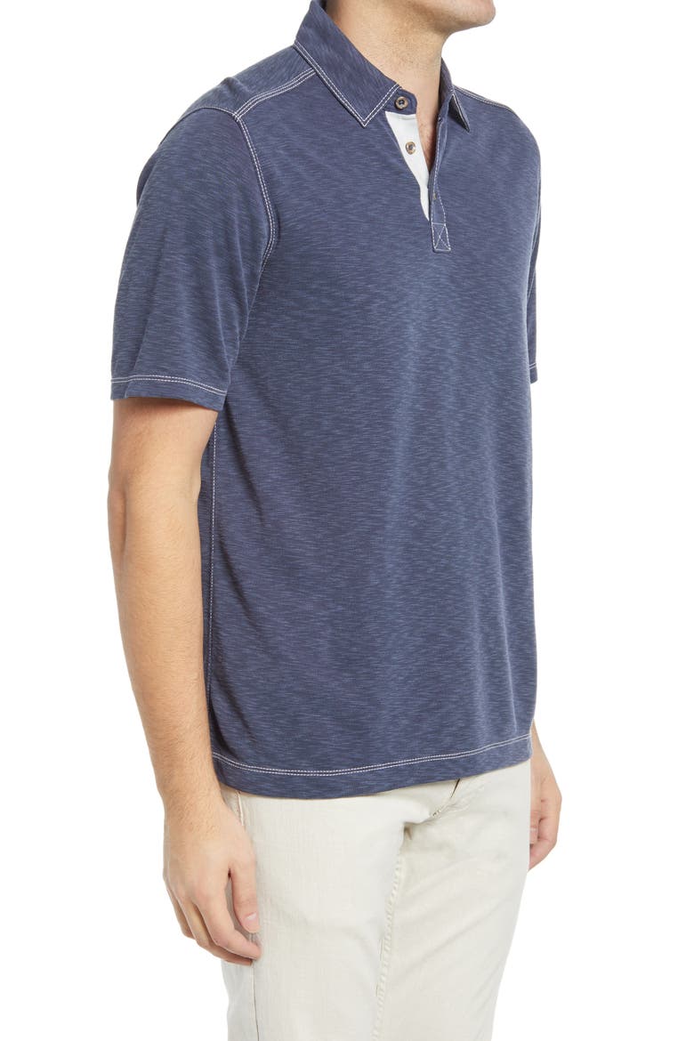 Slub Polo, Alternate, color, NAVY
