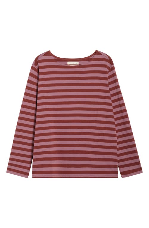 Seasalt Cornwall Sailor Stripe Long Sleeve Organic Cotton T-shirt In Multi