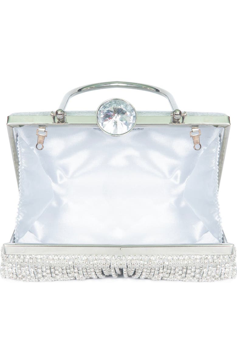 Lauren Lorraine Dangle Clutch, Alternate, color, Silver
