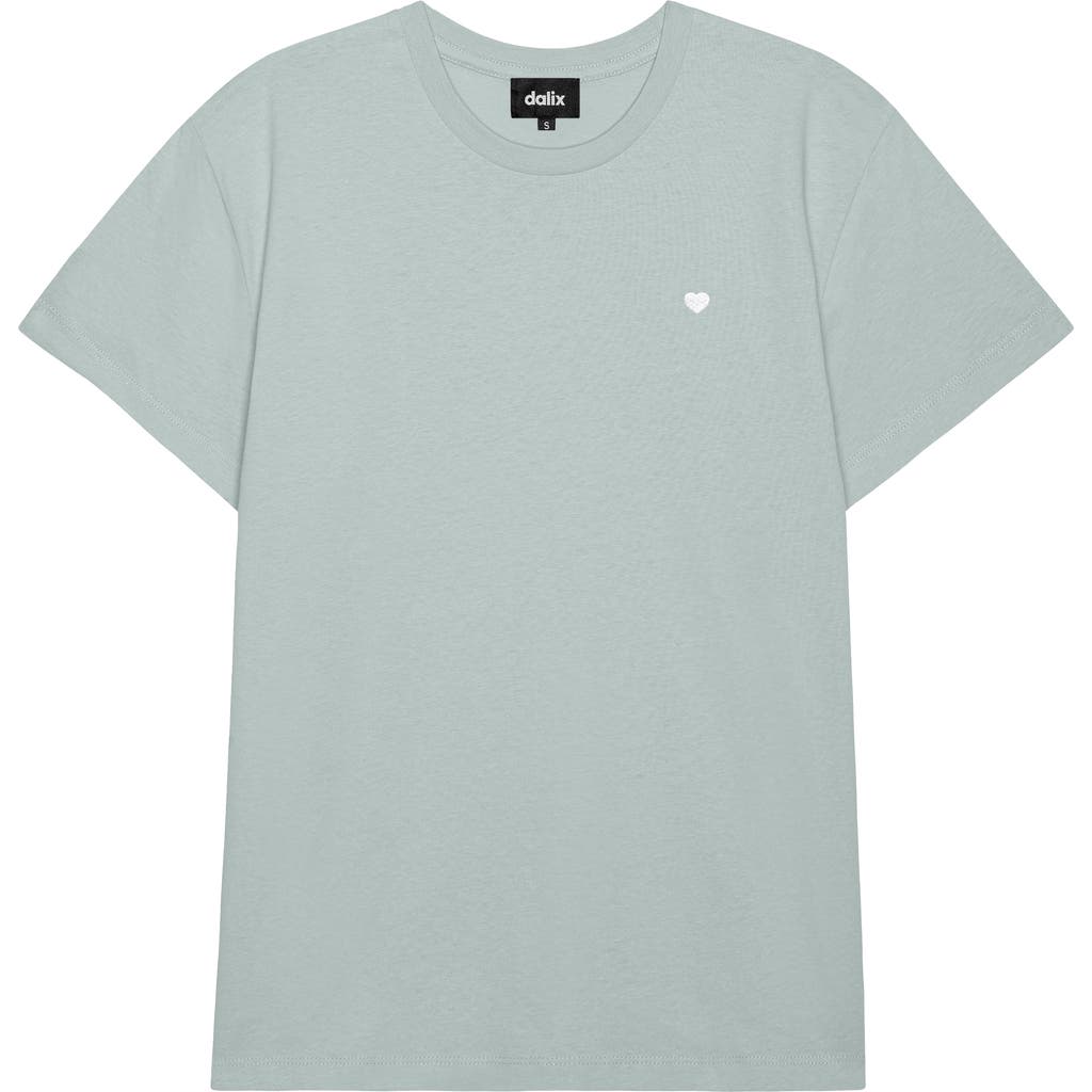 Dalix Womens Lil Heart Lightweight Everyday Tee In Green