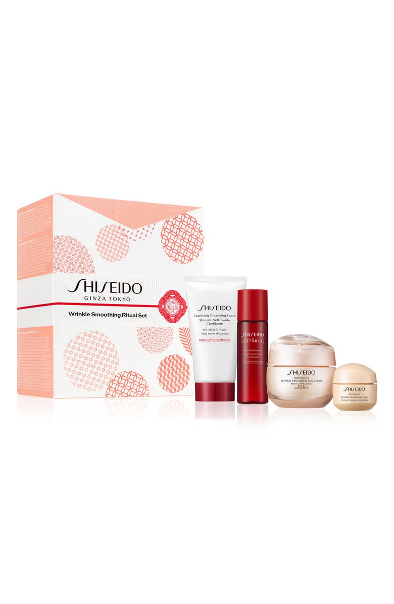 Shiseido Wrinkle Smoothing Ritual Set $133 Value, Main, color, 
